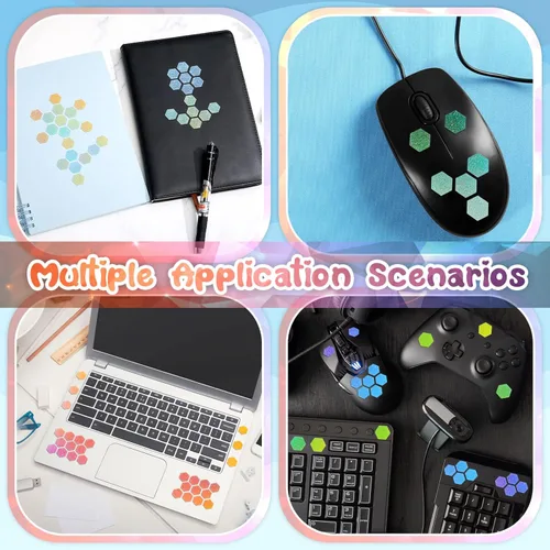 Miniatura 7 de Gersoniel 18 calcomanías sensoriales para la ansiedad, tiras texturizadas, juguetes anti estrés, táctiles, ásperas, tiras sensoriales, adhesivas