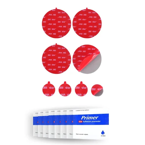 Miniatura 7 de Paquete de 6 almohadillas adhesivas de doble cara para montaje de leva de tablero de repuesto de 1.42 x 2.83 pulgadas, rectangulares, fabricadas