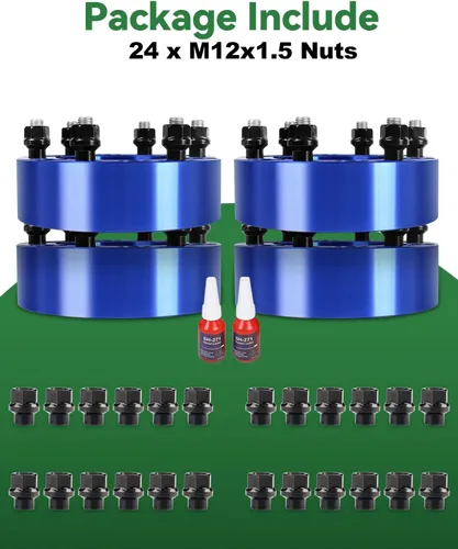 Miniatura 9 de Separadores de rueda de 6 x 5.5 y 2 pulgadas para Tacoma 4Runner Tundra FJ Land Cruiser, espaciadores de rueda de 6 x 139.7 pulgadas, orificio