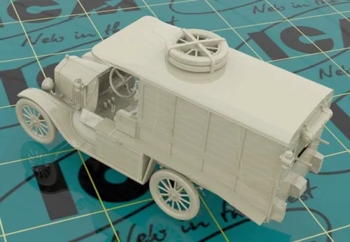 Miniatura 3 de ICM ICM35665 1:35-Modelo T 1917 Ambulancia, WWI AAFS Car