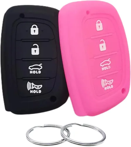 Miniatura 7 de REPROTECTING Funda de goma de silicona compatible con Hyundai Elantra Elantra GT Ioniq Sonata Tucson SY5MDFNA433 2016-2021