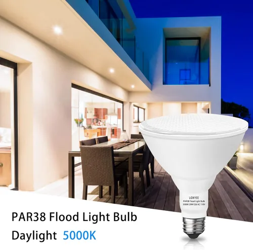 Miniatura 2 de PAR38 Bombillas LED de inundación para exteriores, paquete de 2 unidades, regulables 20 W (equivalente a 200 W) bombillas de inundación de base E26