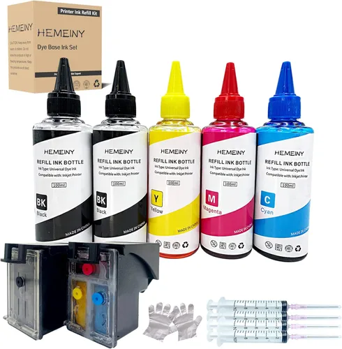 Miniatura 2 de Cartuchos de tinta Ciss 65XL y botellas de repuesto de tinta compatibles con HP Deskjet 3700 3758 3720 3730 3732 2600 2625 2628 2635 2655 2680 3772