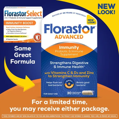 Miniatura 2 de Florastor Paquete de refuerzo de la digestión y la inmunidad para hombres y mujeres con Saccharomyces Bouldari - 30 unidades de probiótico