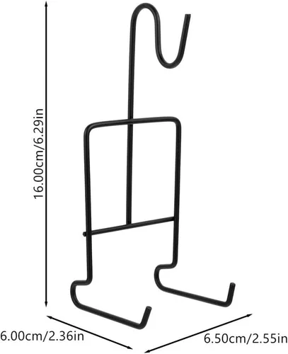 Miniatura 3 de SHOWERORO Soporte para taza de té, soporte para taza, organizador de platillos para encimera de cocina y gabinete Negro