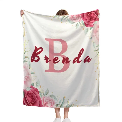 Miniatura 16 de Mantas de bebé personalizadas con nombre, mantas de bebé personalizadas para niñas y niños, manta suave con nombre para niños, regalos Tropical
