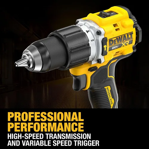 Miniatura 7 de DEWALT 20V MAX XR - Kit combinado de herramienta eléctrica inalámbrica de taladro de impacto y taladro de martillo, incluye 2 baterías POWERPACK