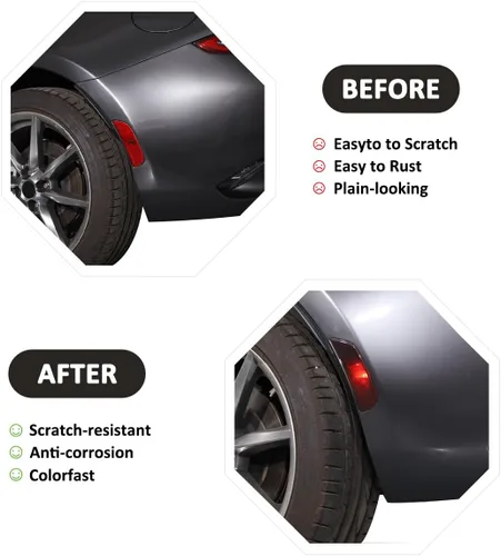 Miniatura 2 de Cubierta de marco de lámpara de faros traseros de automóvil para Mazda MX-5 ND 2015-2023 Reflector de parachoques, luces de marcador lateral