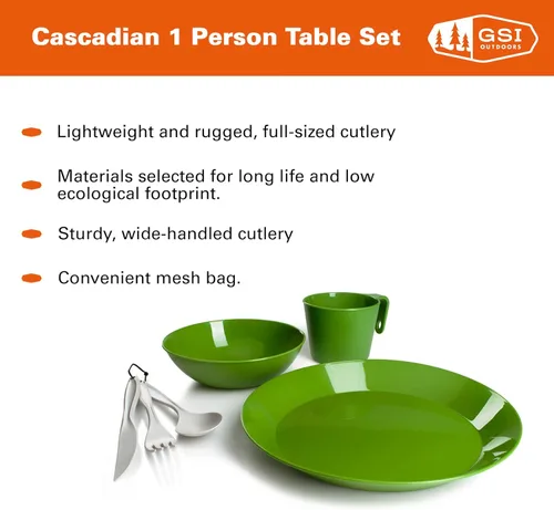 Miniatura 2 de Juego De Mesa GSI Outdoors Cascadian, 1 persona Verde
