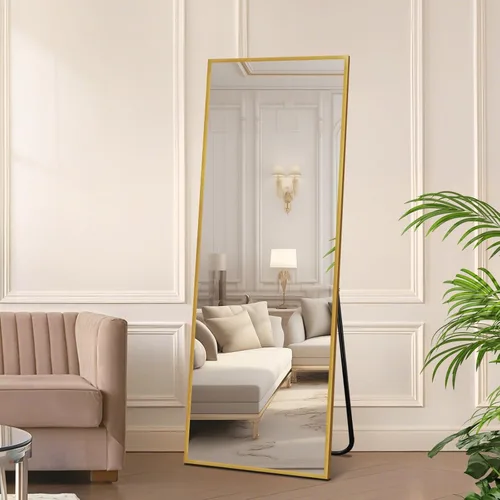 Miniatura 26 de Simple Deluxe Espejo arqueado de longitud completa, espejos de piso grandes de 56 x 15 pulgadas, para pared, puerta, dormitorio, baño, sala de estar