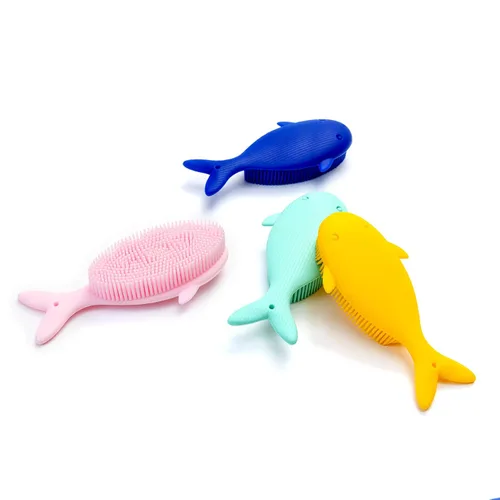Miniatura 2 de Cepillo sensorial prémium para niños o autismo, limpiador corporal de silicona suave, 2 en 1, cepillos sensoriales para terapia ocupacional, esponja