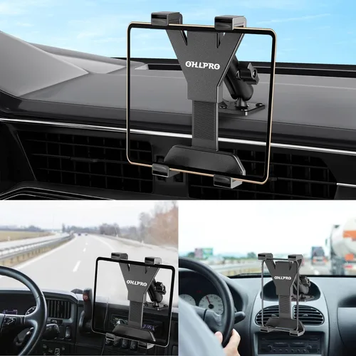 Miniatura 2 de OHLPRO Soporte para Tableta para Camión, Soporte de Coche con Base de Taladro Resistente para iPad, mini, Samsung Galaxy (7" - 11") para Tablero