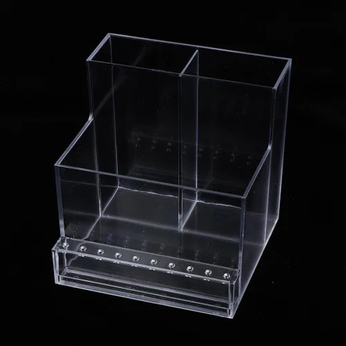 Miniatura 5 de F Fityle Soporte para brocas de uñas de 13 agujeros, organizador de manicura, altura: 4.1 in; ancho: 10,5/4,1 pulgadas; longitud inferior: 3.8