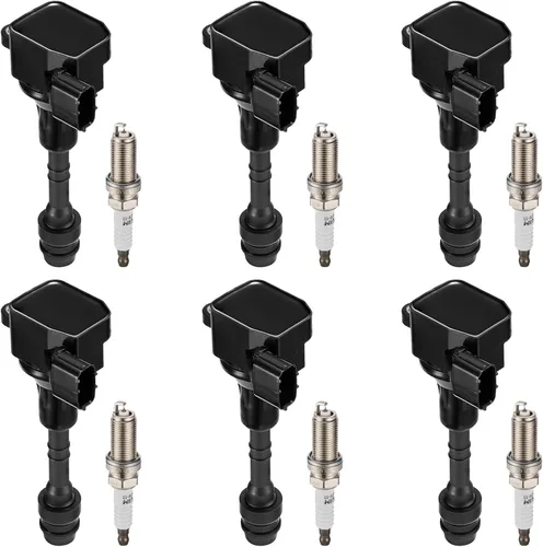 Miniatura 36 de BDFHYK Paquete de bobina de encendido y bujías de iridio compatibles con Audi Volkswagen 2.0L L4 4.2L V8 para UF575 PFR7S8EG, juegos de 4