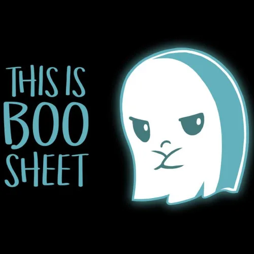 Miniatura 2 de TeeTurtle Camiseta estándar Boo Sheet