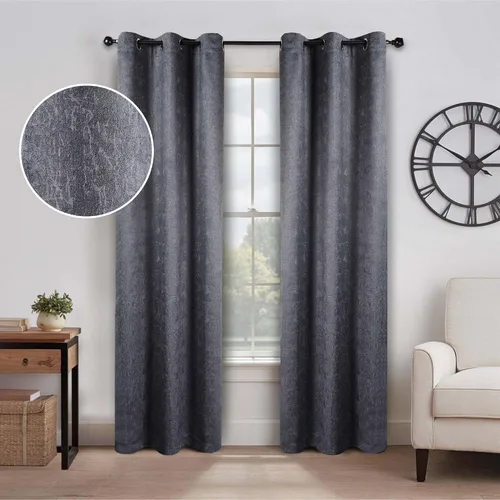 Miniatura 10 de BLUENILEMILLS Paneles de cortinas opacas para oscurecer la habitación con bolsillo para barra, cortinas perfectas para ventanas de cocina, Beige