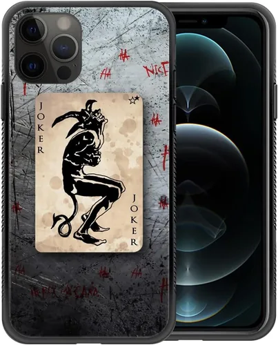 Miniatura 11 de Funda compatible con iPhone 12 Pro Max, fundas de teléfono Joker Laughter para hombres y mujeres, goma de silicona suave totalmente envuelta, marco