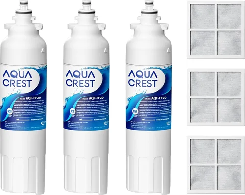 Miniatura 9 de AQUA CREST Filtro de agua para refrigerador ADQ73613401, repuesto para LG LT800P, ADQ73613402, Kenmore Elite 9490, ADQ73613408, ADQ75795104, paquete