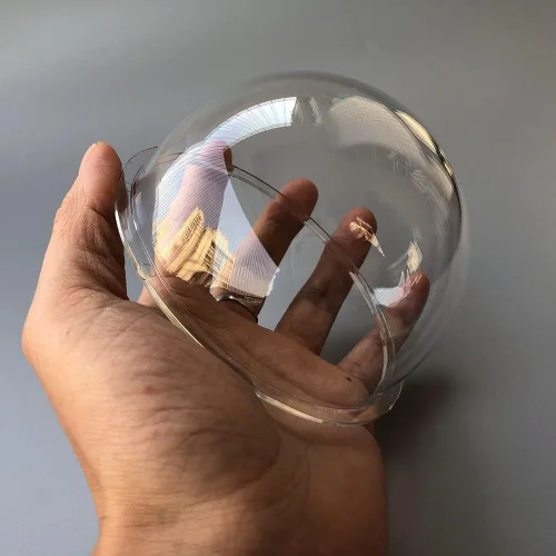 Miniatura 7 de 4.3 pulgadas al aire libre impermeable policarbonato PC cubierta de bola transparente de vigilancia aumentada cámara CCTV cúpula carcasa protectora