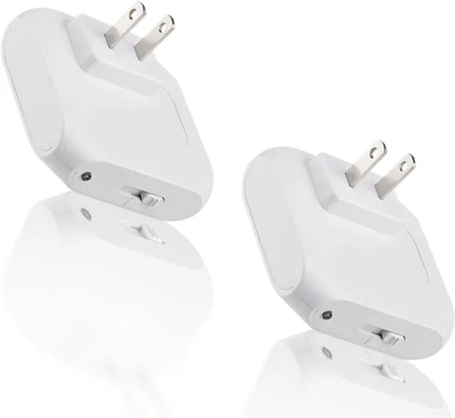 Miniatura 7 de Luces nocturnas LED enchufables a la pared, 2 luces LED de noche enchufables con sensor automático de atardecer a amanecer, luces nocturnas blancas