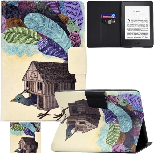 Miniatura 11 de Funda para Kindle Paperwhite, ranuras para tarjetas ligeras y delgadas con funda de encendido y apagado automático para Amazon Kindle Paperwhite