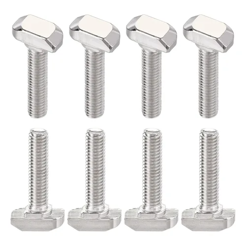 Miniatura 21 de DTGN Tornillo deslizante M5x12mm (DXL) con ranura en T – 8 unidades – Bueno para la industria de la construcción – Tornillos en forma de T de acero