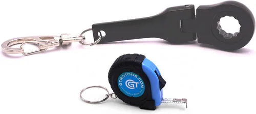 Miniatura 13 de GT/ Rotors Llavero Anillo de Llave de Trinquete de 10mm (Bono Gratis: Llavero de Llave Inglesa Mini)