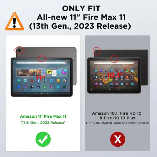 Miniatura 2 de Funda para Amazon Kindle Fire Max 11 (13ª generación, versión de 2023) 11, funda plegable de ajuste delgado con encendido/apagado automático