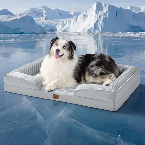 Miniatura 11 de Bedsure Cama ortopédica XL para perros extragrandes, cama lavable para perros y gatos, impermeable, cómodo sofá para perros con funda extraíble
