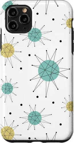 Miniatura 13 de Franciscan Starburst Mid Century Modern Atomic Era Pattern Case for iPhone 17