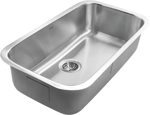 Miniatura 3 de Houzer Eston - Fregadero de cocina de acero inoxidable, fregadero de 32 pulgadas de montaje inferior, duradero y versátil, esencial para el hogar