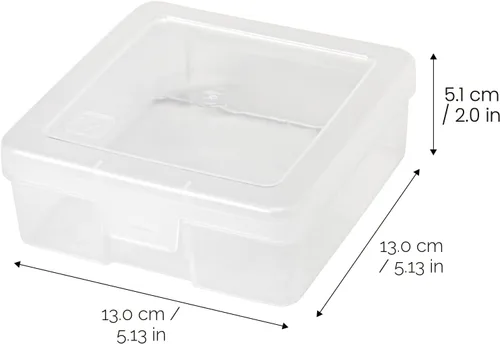 Miniatura 2 de Iris caja de almacenamiento de suministros 10 piezas, Plástico, Transparente, S
