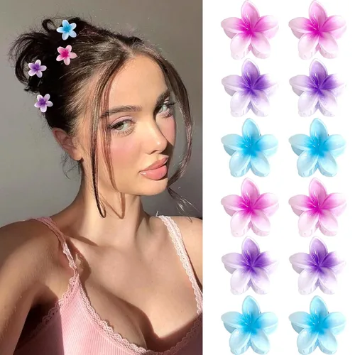 Miniatura 7 de GQLV Pinzas pequeñas para el cabello, 12 pinzas pequeñas de 1.18 pulgadas para mujeres y niñas, cabello grueso/fino, decoraciones de cabello