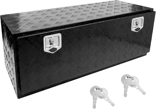Miniatura 9 de Caja de herramientas de 24 pulgadas, caja plana para camioneta, organizador de almacenamiento para RV, caja de herramientas para camión con asa