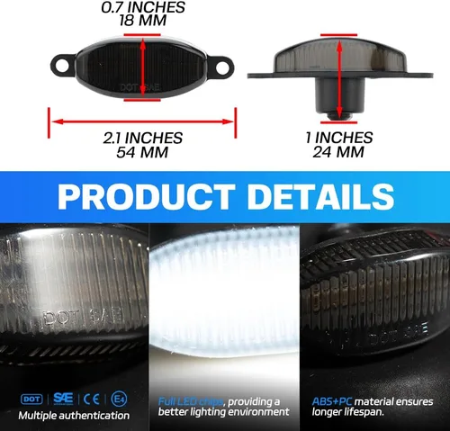 Miniatura 6 de Lentes ahumadas xenón blanco LED Rapter luces para Ford F150 SVT Rapter Pick Up 2010-2014 Ford Rapter Pick Up 2017-2019 Ford Rapter Pick Up
