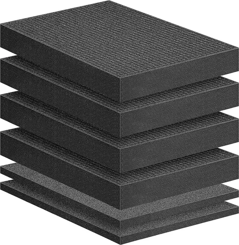 Miniatura 10 de DECOHS 4 Piezas de Espuma Pick and Pluck - Inserto de Espuma Separable de 16 x 12 x 2 Pulgadas - Láminas de Espuma Pre-Cubicadas Pluck con Base