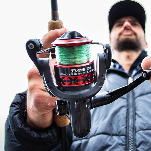 Miniatura 6 de Carretes giratorios Piscifun Flame, carretes ligeros ultrasuaves con 9+1BB para pesca, arrastre máximo de 19.8LBs, serie 2000, 3000, 4000, 5000, Rojo