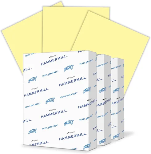 Miniatura 12 de Hammermill Papel de color, papel de impresora crema de 20 libras, 8.5 x 11-1 resma (500 hojas), fabricado en los Estados Unidos, papel pastel