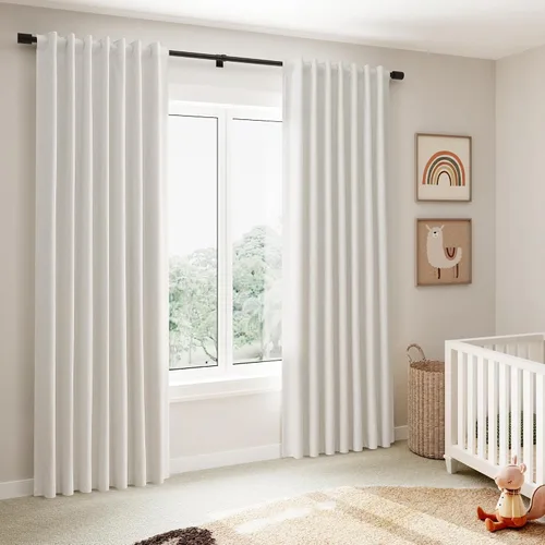 Miniatura 8 de Cortinas 100% Opacas Verde Oscuro 72 Pulgadas de Largo 2 Paneles para Dormitorio Aislantes Textura de Lino Sólido Cortinas Oscurecedoras