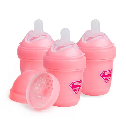 Miniatura 7 de DC Comics Mujer Maravilla - Herobility Botellas Anti-Cólico Dobles para Bebé – 12 fl oz/340ml – Pack de 3
