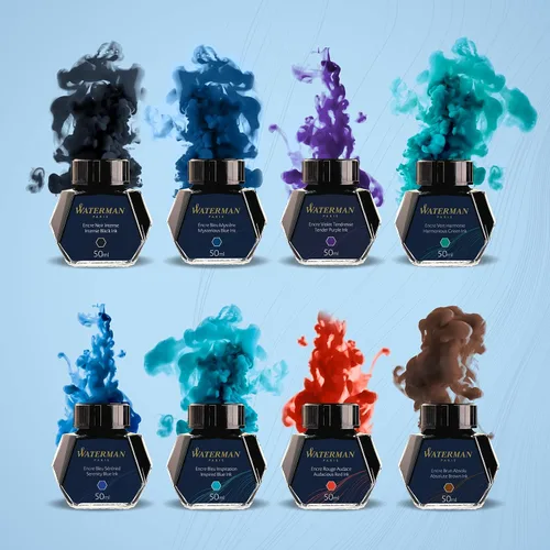 Miniatura 5 de Waterman Tinta Misteriosa Azul para Pluma Estilográfica Botella de 50ml Experiencia de Escritura Premium para Todas las Plumas Estilográficas azul