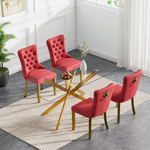Miniatura 71 de HomVent Juego de mesa de comedor redonda de vidrio de 3 piezas, juego de mesa de comedor de vidrio templado para 2 mesas de cocina con 2 sillas