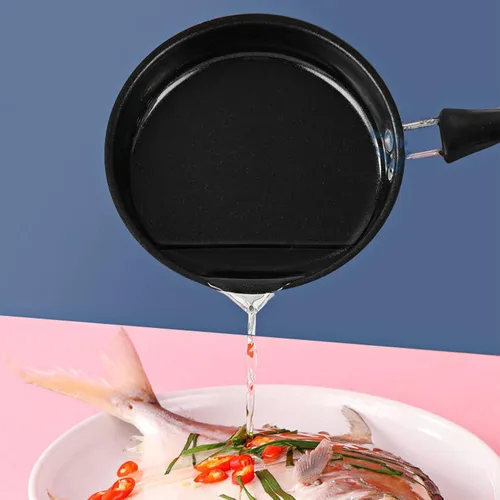 Miniatura 7 de VBESTLIFE Mini sartén, mini sartén de acero para huevos y tortillas con mango largo, sartén de huevo de una sola porción de 4.9 pulgadas, ahorro
