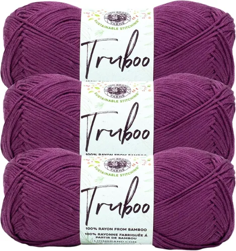 Miniatura 46 de (1 Madeja) Lion Brand Yarn Truboo Yarn, Aguamarina