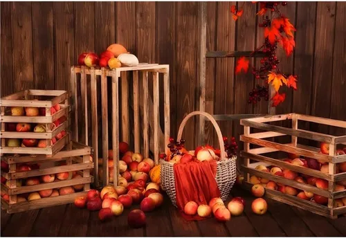 Miniatura 11 de Telón de fondo de otoño de 5 x 3 pies para sesión de fotos, tablero de madera de otoño para fotografía, decoración de pared de Acción de Gracias