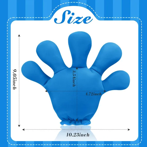 Miniatura 22 de Geyoga 2 pares de guantes grandes de disfraz de manos de dibujos animados, guantes de Halloween para fiestas, cumpleaños, juegos de rol, disfraces