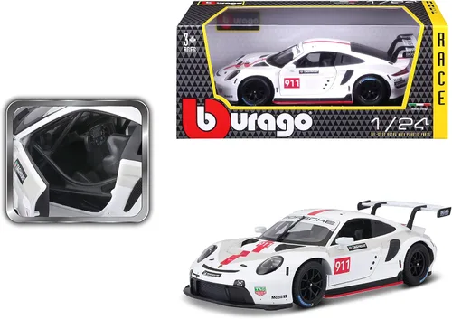 Miniatura 9 de Bburago Porsche 911 RSR GT - Coche coleccionable fundido a presión a escala 1:24