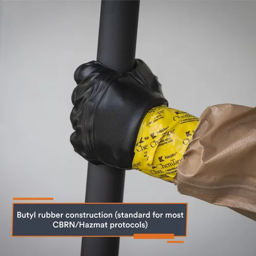 Miniatura 2 de MIRA - Guantes protectores de seguridad NC-11 CBRN Guantes de trabajo industriales reutilizables resistentes a productos químicos 1 par XS a XXL