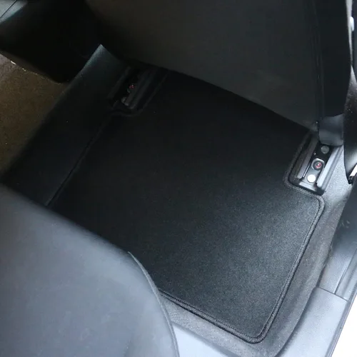 Miniatura 5 de FREEMOTOR802 Alfombrillas de nailon para automóvil, para Honda Civic 2016-2021, accesorios interiores de repuesto antideslizantes, color negro, 4