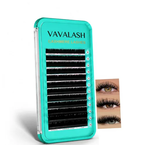 Extensiones de pestañas VAVALASH 0.03/0.05/0.07, pestañas premium de seda en volumen, extensiones de pestañas individuales de 8-20 mm, pestañas